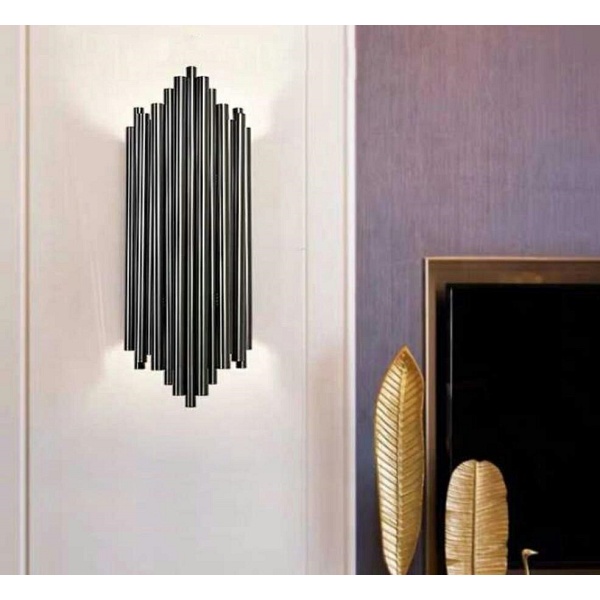 Lampa ścienna HARMONIC BLACK czarna - Moosee